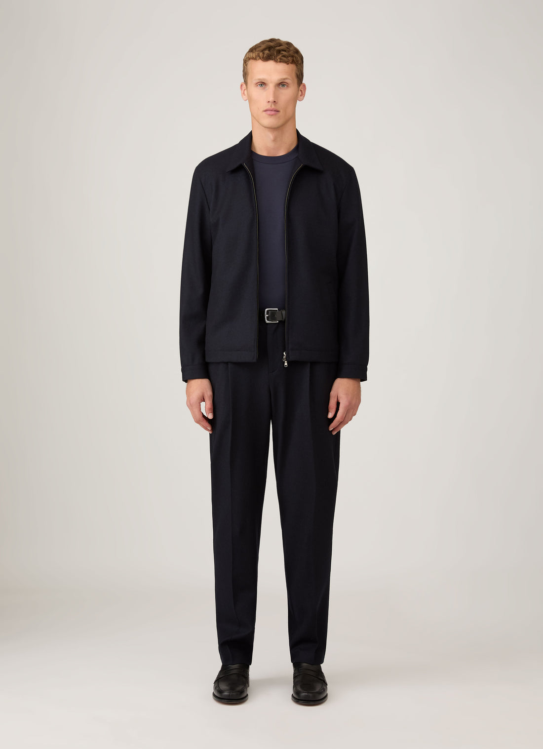 Boiled Wool Harrington Jacket