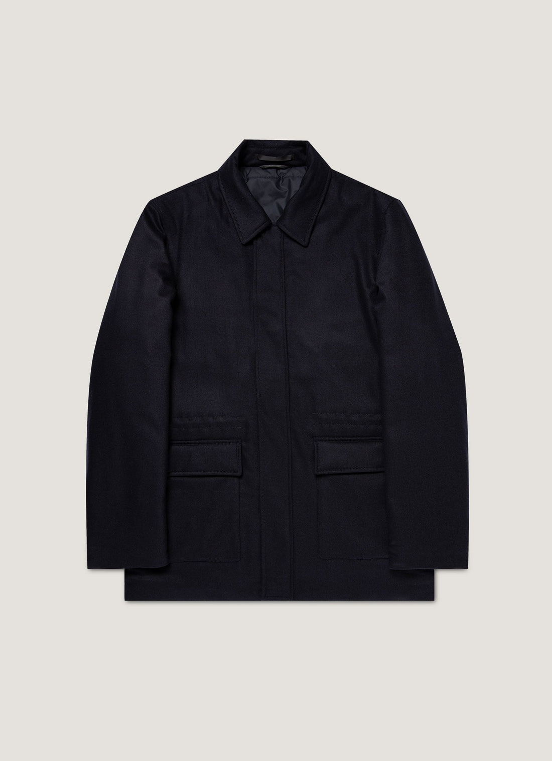 Men's Wool Cashmere Field Jacket in Navy