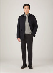 Men's Wool Cashmere Field Jacket in Navy