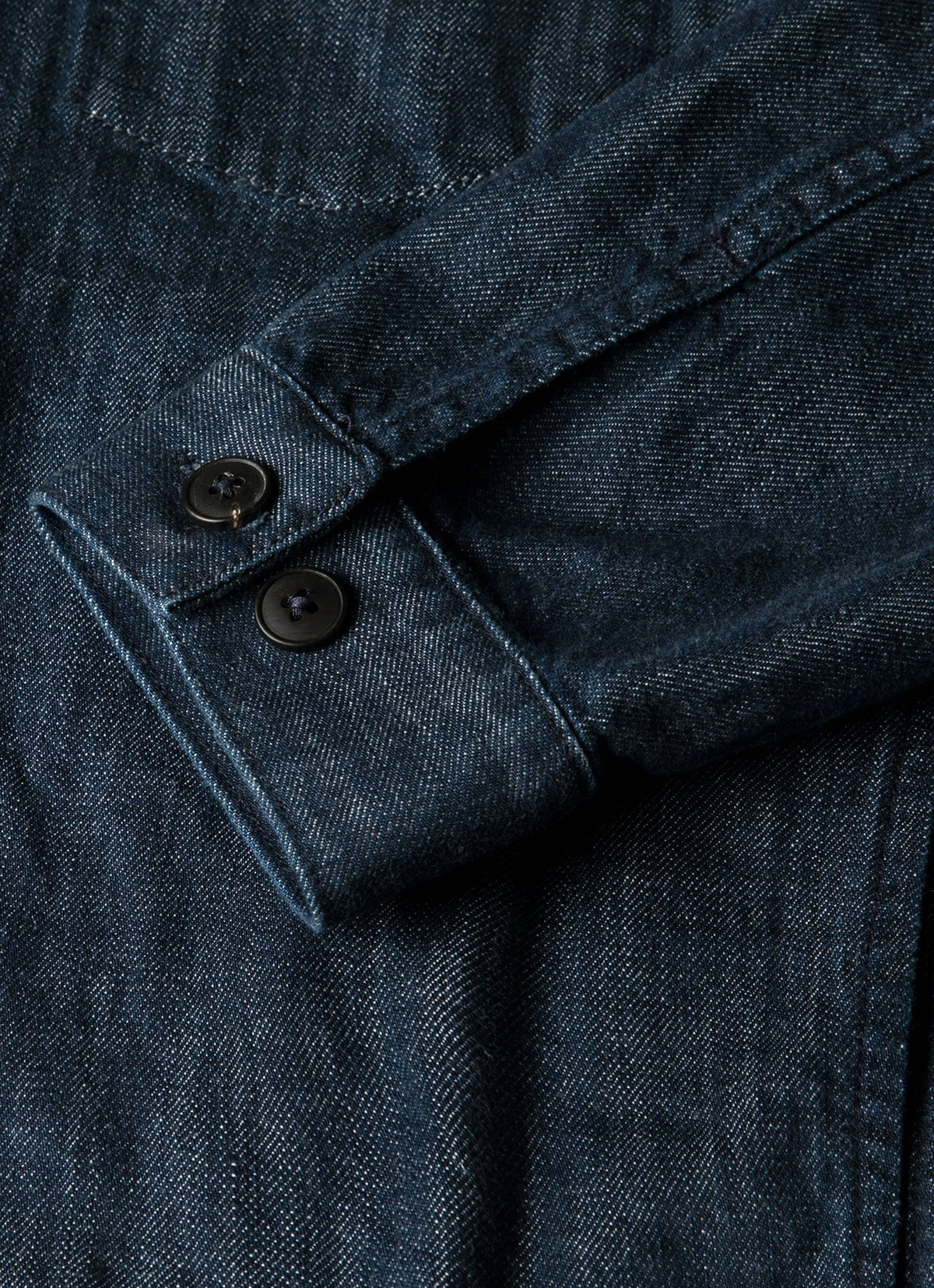 Men's Japanese Denim Jacket in Rinse Wash Denim