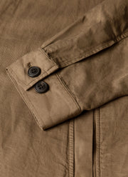 Men's Cotton Linen Jacket in Dark Cedar