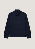 Men's Cotton Linen Jacket in Navy