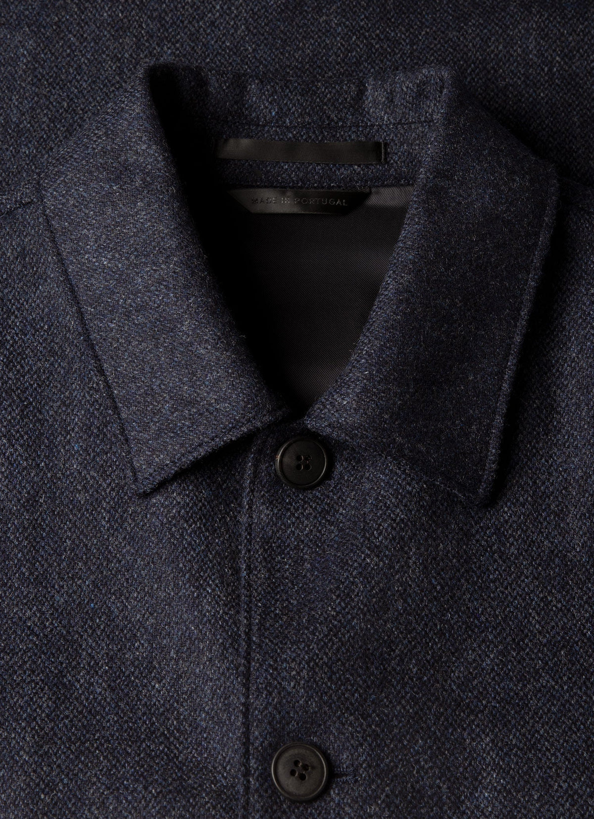 Men's Wool Twill Chore Jacket in Slate Blue Melange