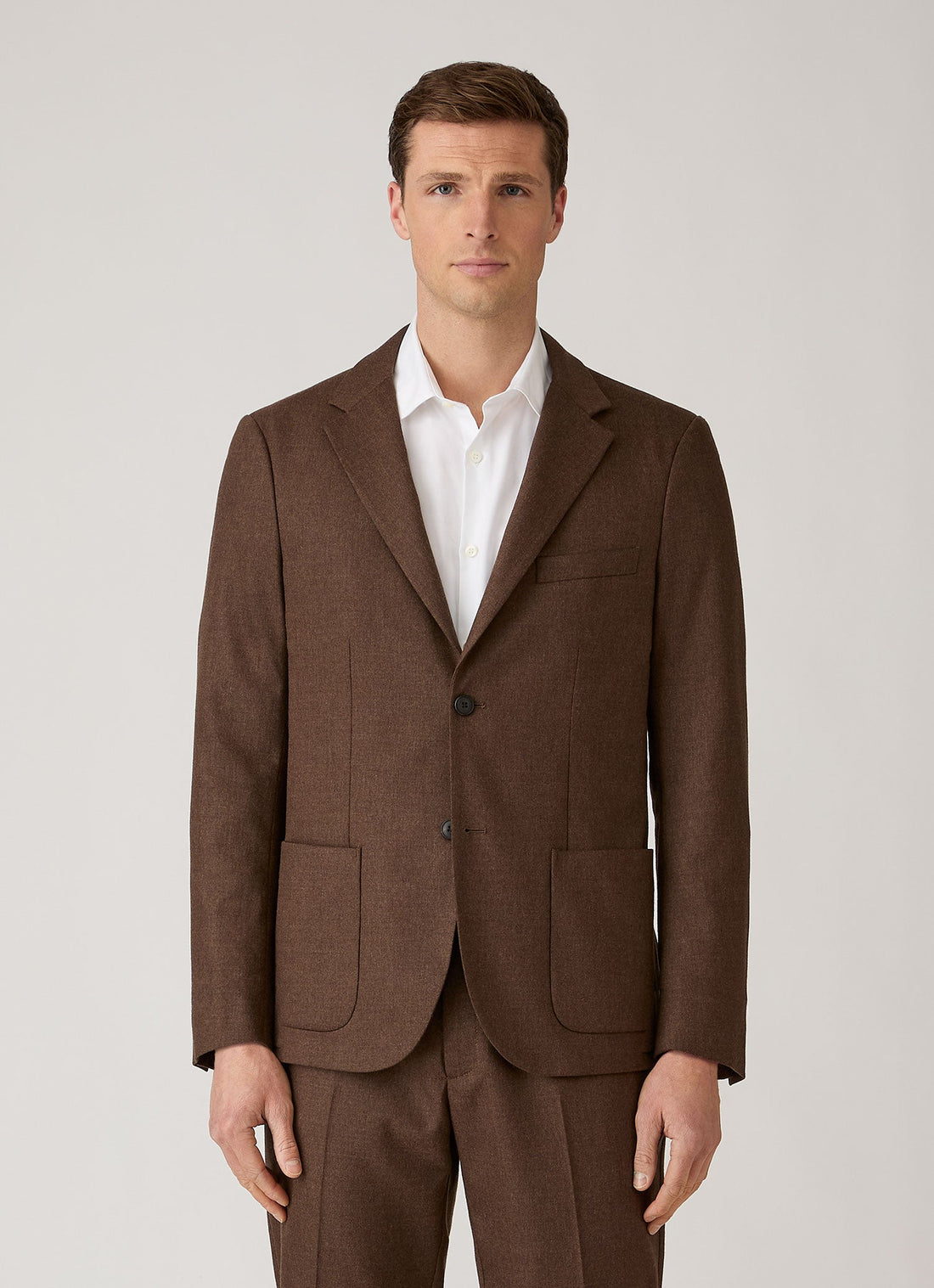 Blazer en flanelle laine et cachemire