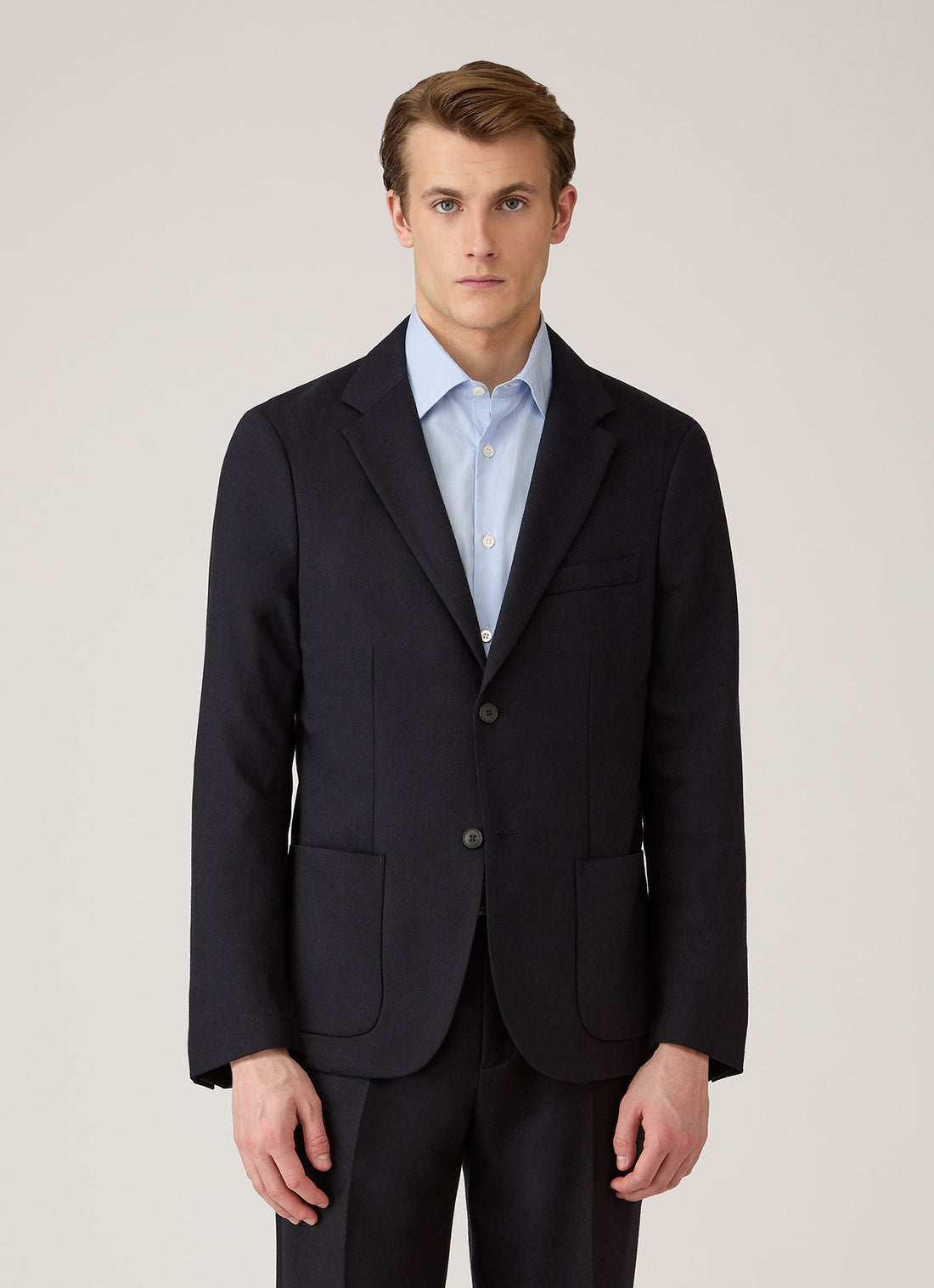 Blazer en flanelle laine et cachemire
