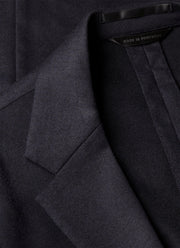 Men's Wool Cashmere Flannel Two-Piece Suit in Navy