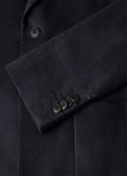 Men's Wool Cashmere Flannel Two-Piece Suit in Navy