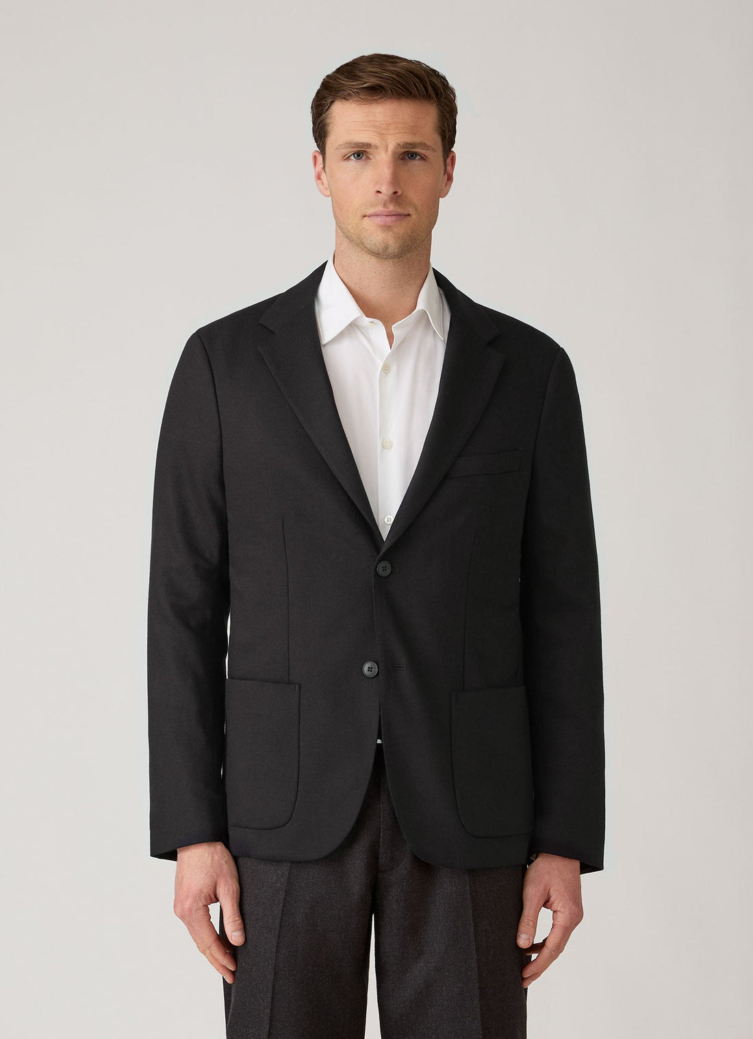 Blazer en flanelle laine et cachemire
