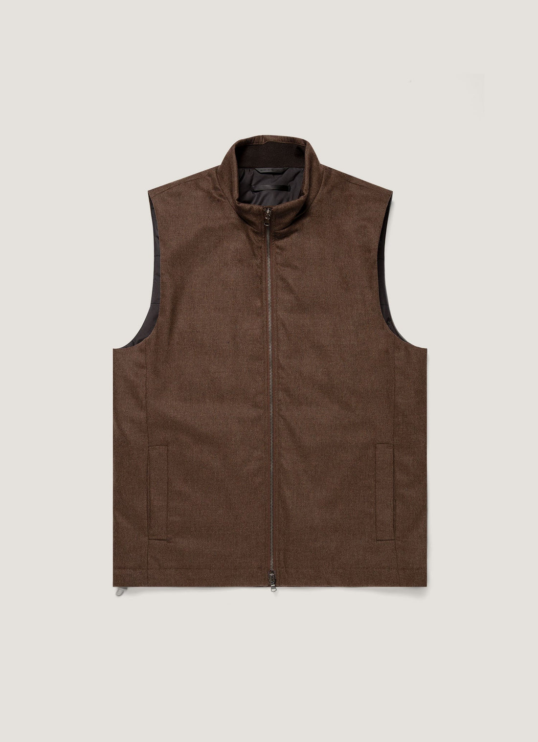 Gilet en flanelle de laine et cachemire