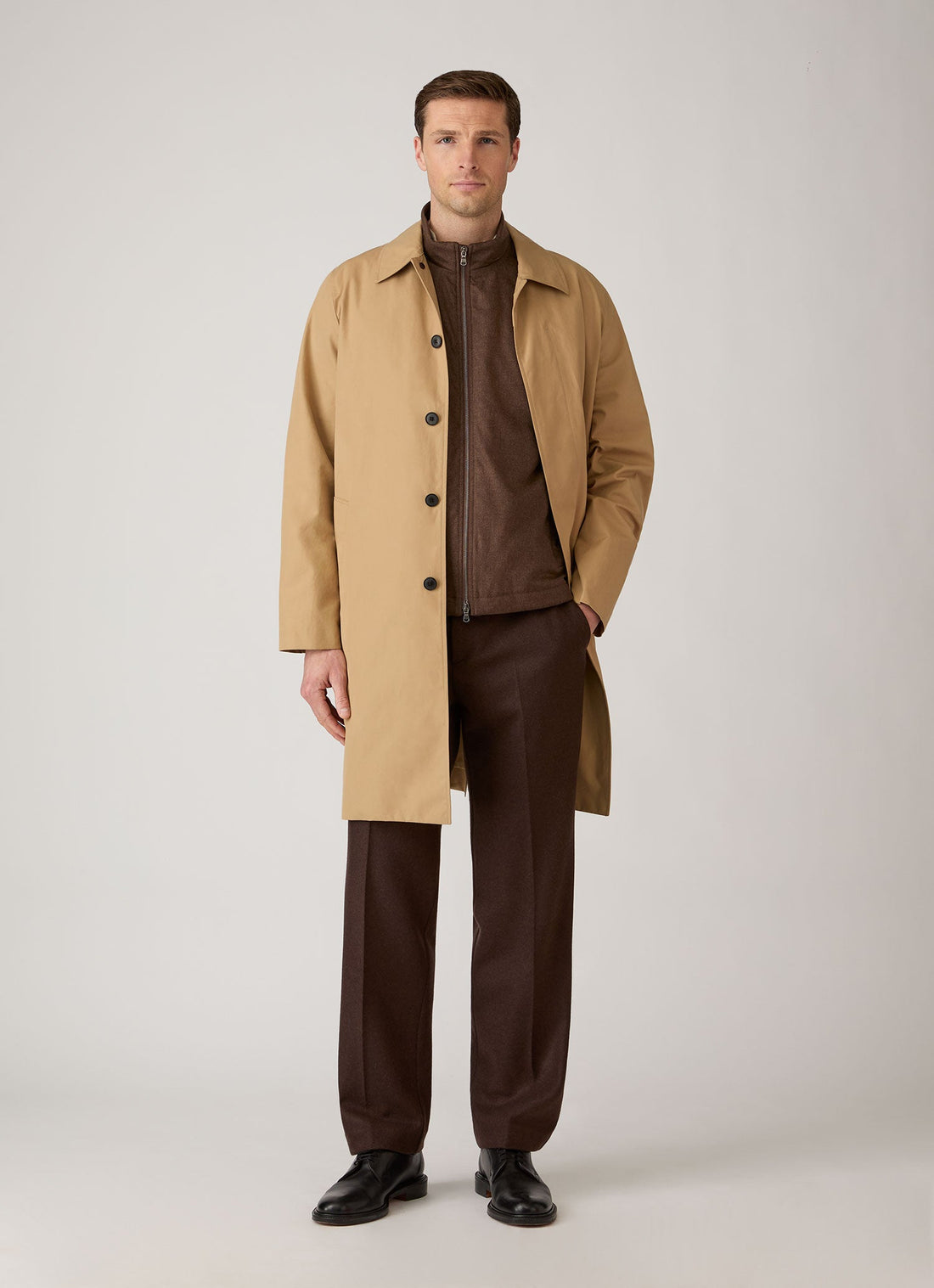 Gilet en flanelle de laine et cachemire