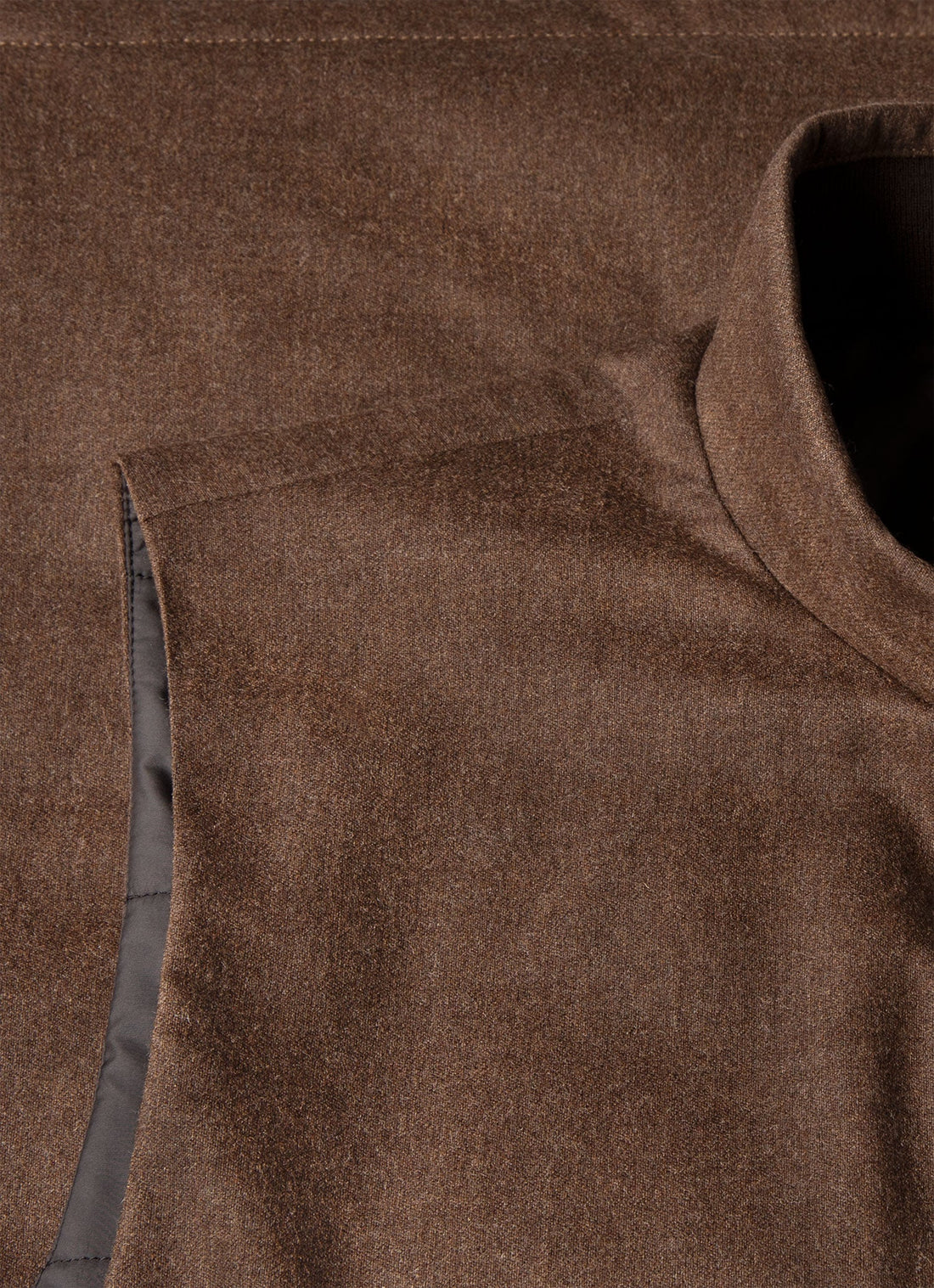 Gilet en flanelle de laine et cachemire