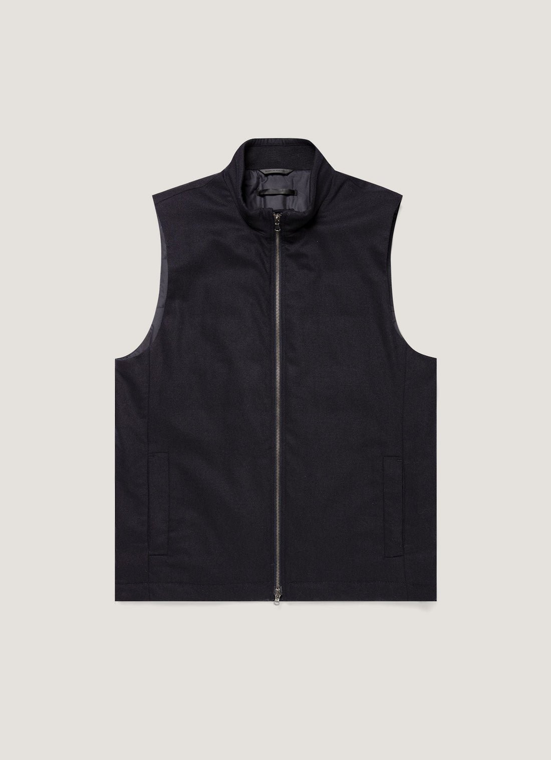 Gilet en flanelle de laine et cachemire