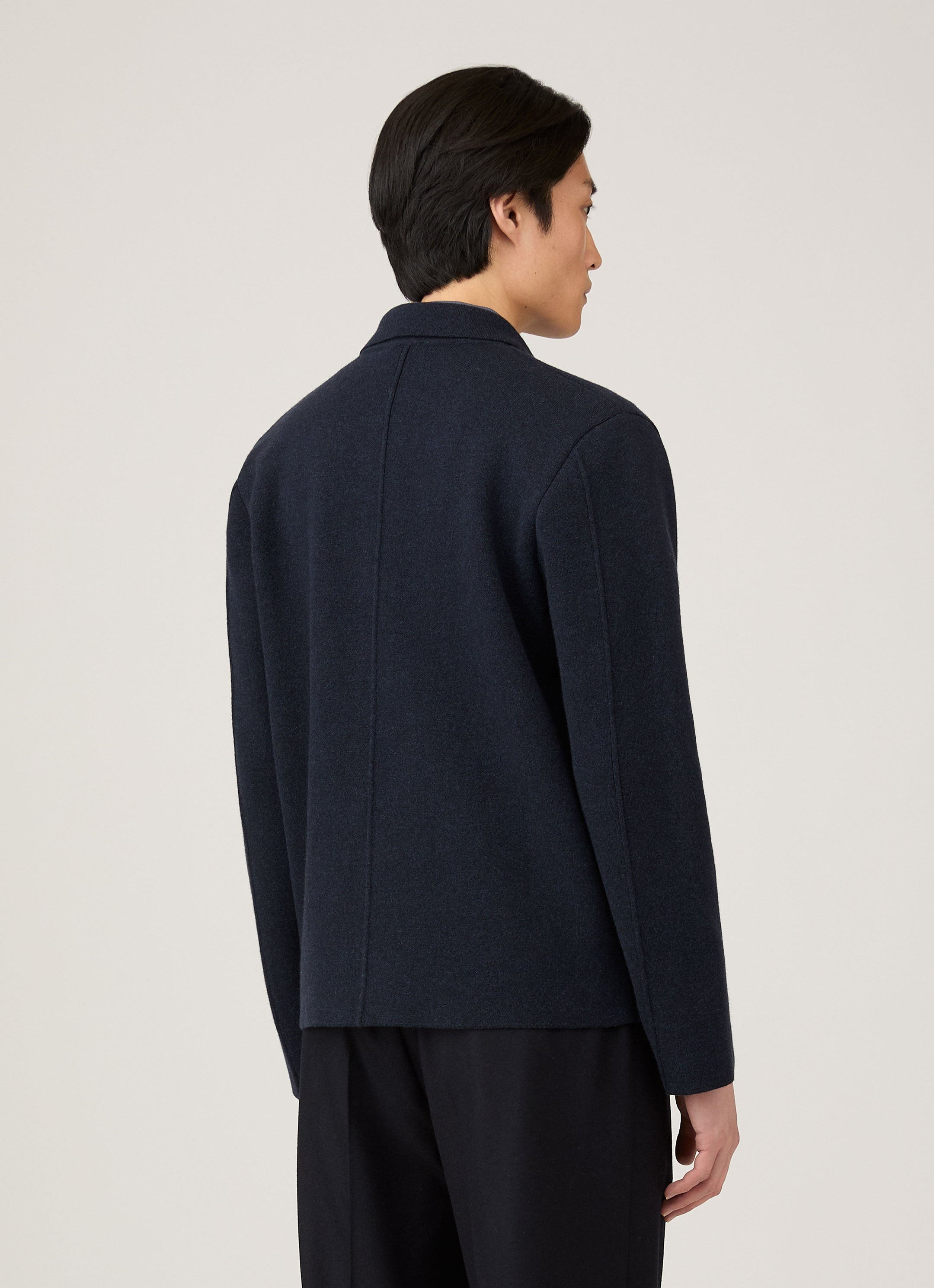 Men's Double Faced Jacket in Navy