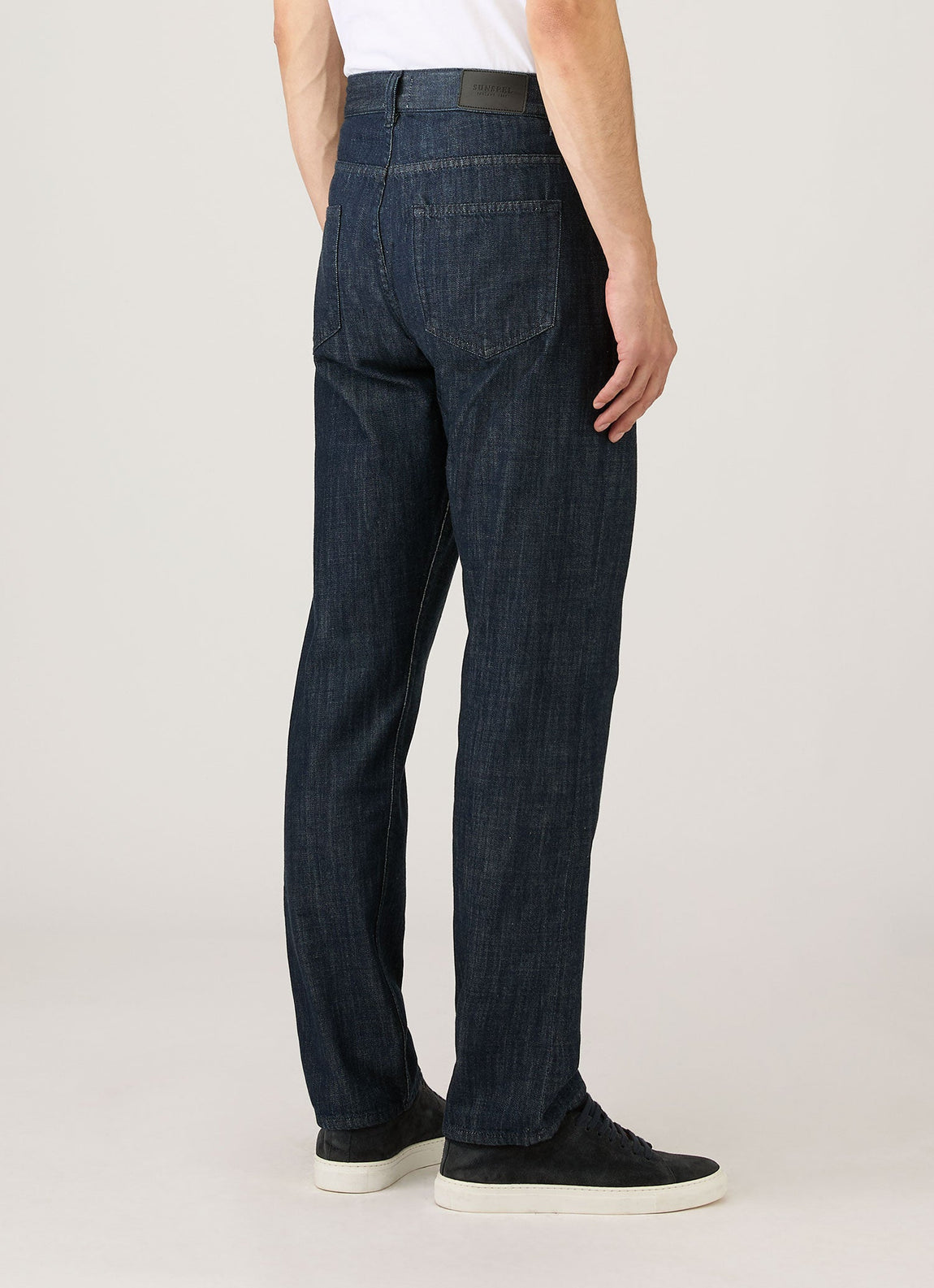 Men's Japanese Denim Jeans in Rinse Wash Denim