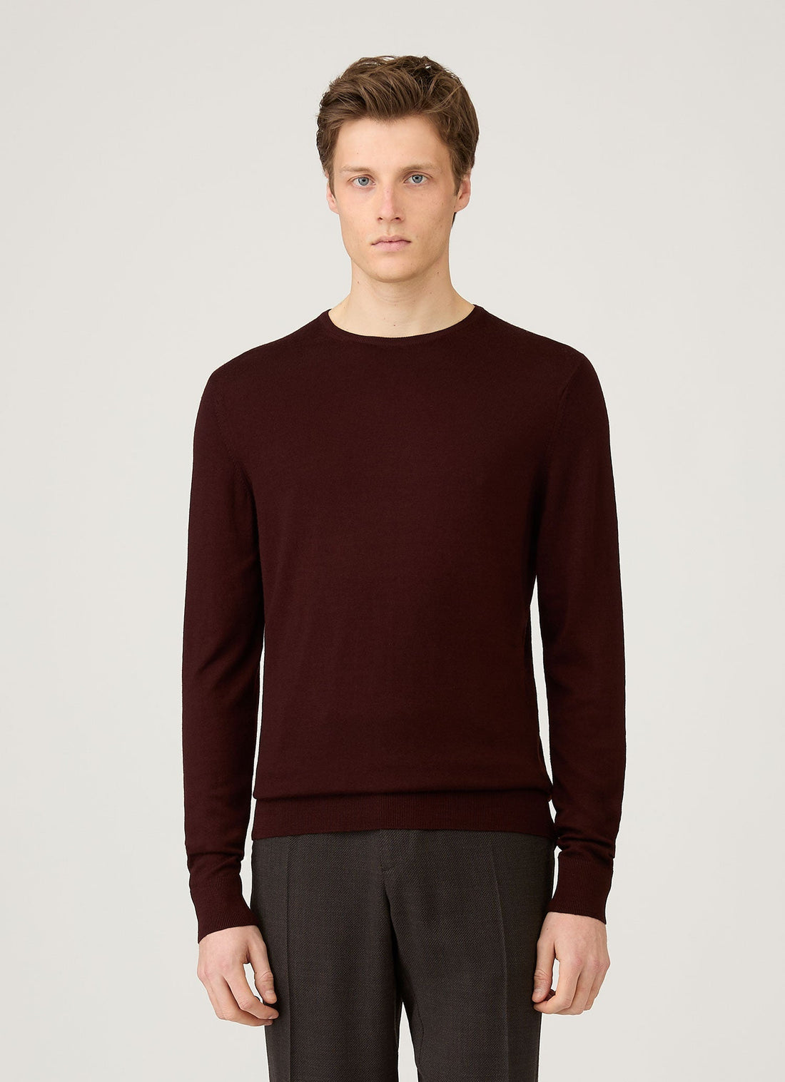 Men's Extra-Fine Merino Crew Neck in Bakelite