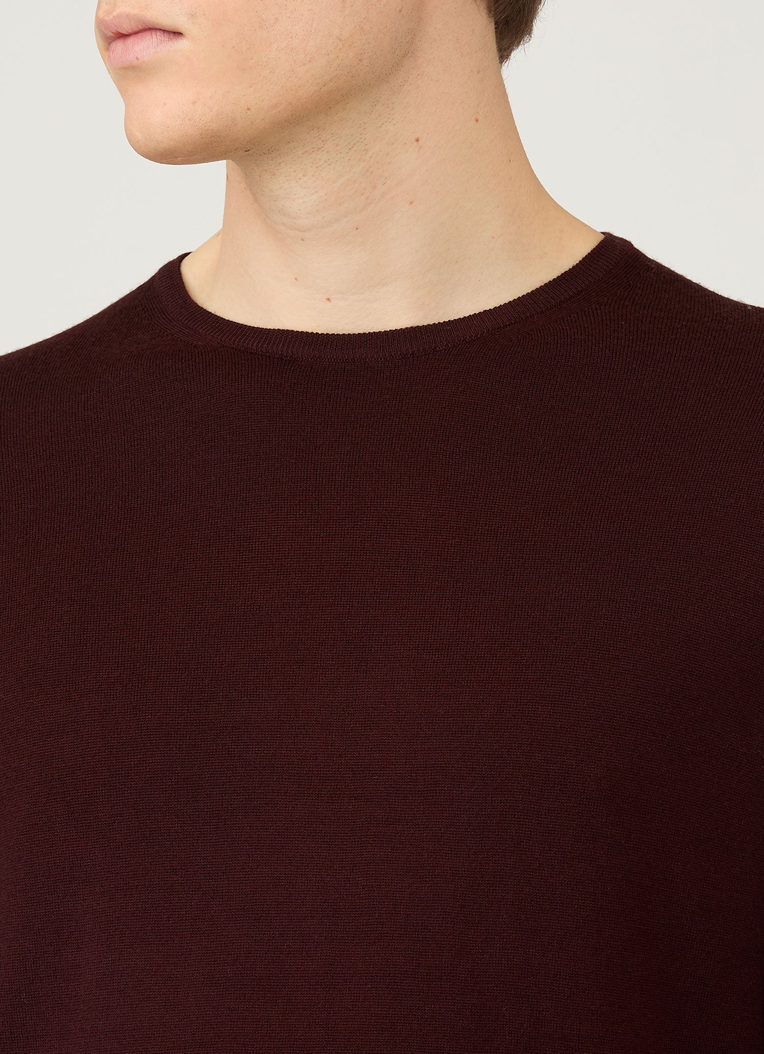 Men's Extra-Fine Merino Crew Neck in Bakelite