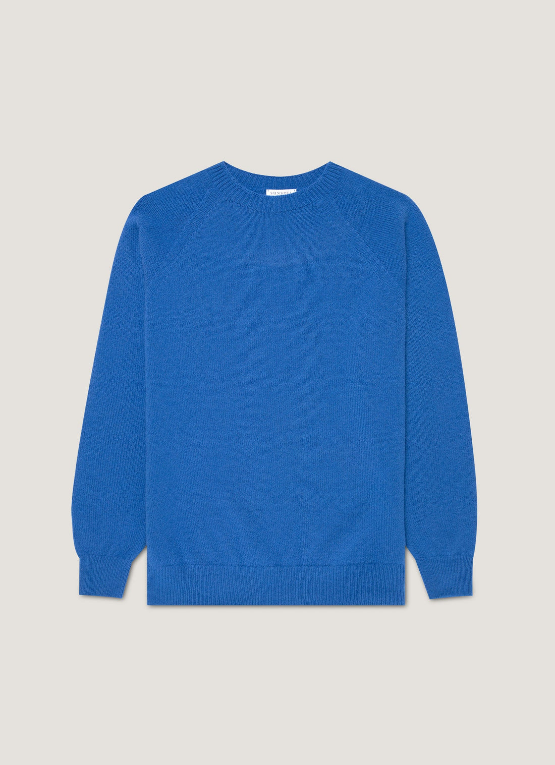 Men's Lambswool Crew Neck Jumper in Cobalt