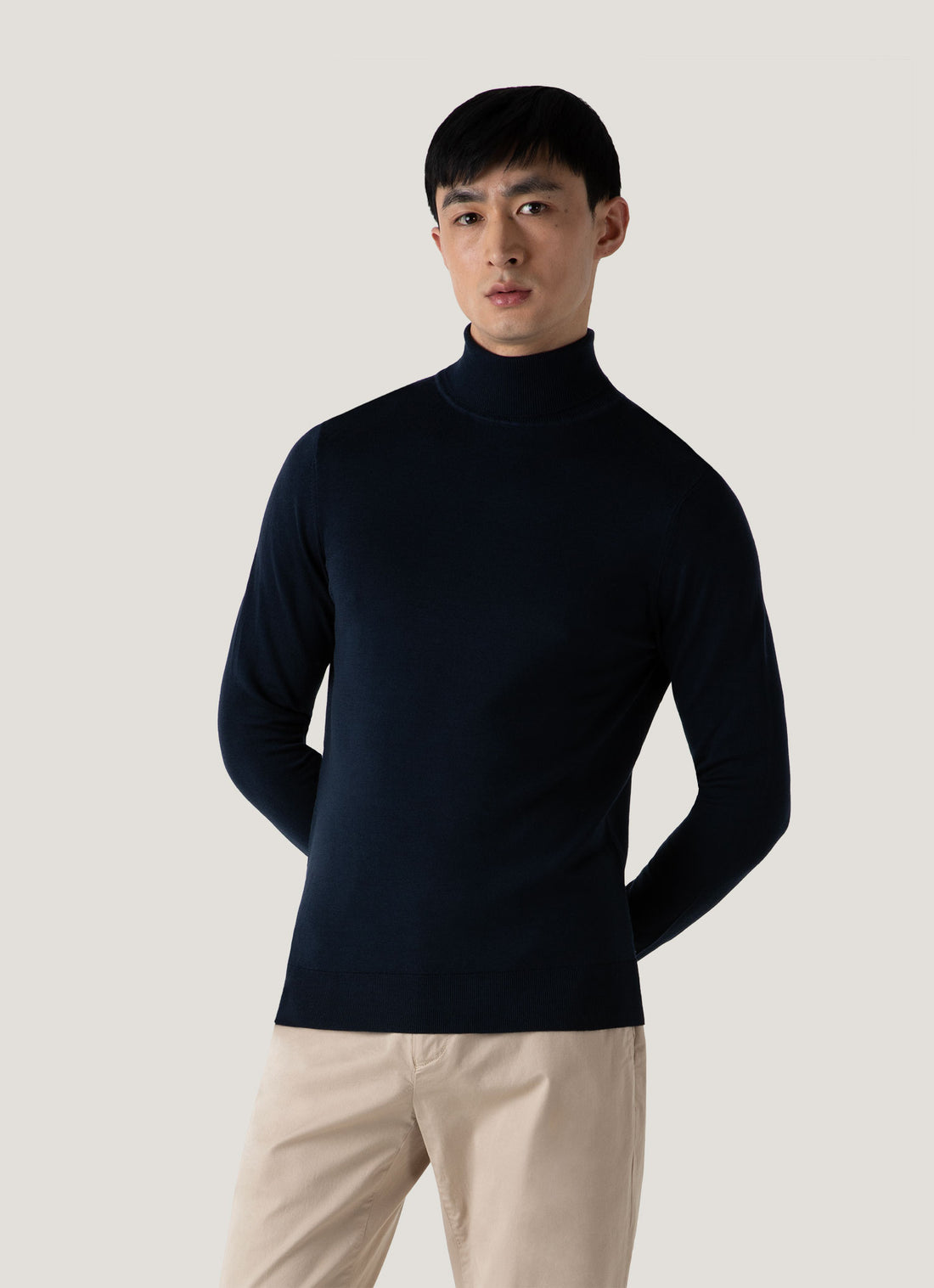 Extra-Fine Merino Roll Neck Jumper