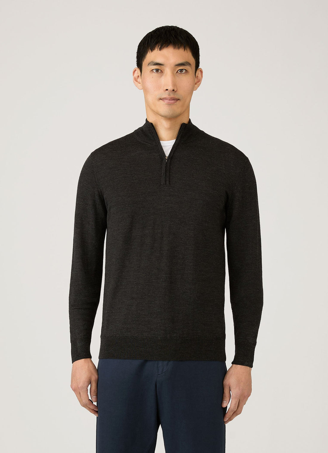 Extra-Fine Merino Half Zip Jumper