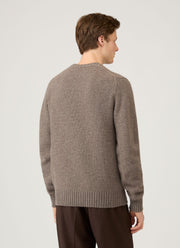 Men's Roxburgh Cashmere Jumper in Bark