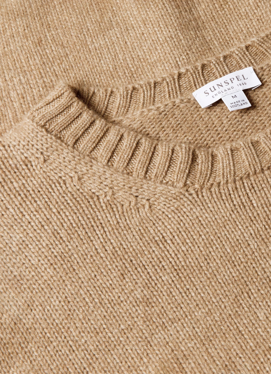 Men's Roxburgh Cashmere Jumper in Natural Brown