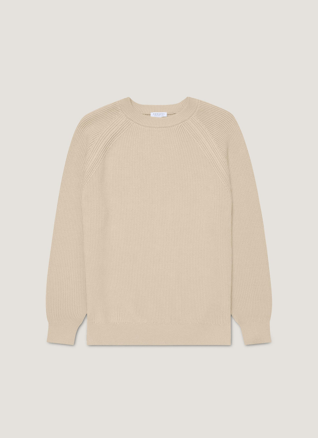 Men's Ribbed Jumper in Mink