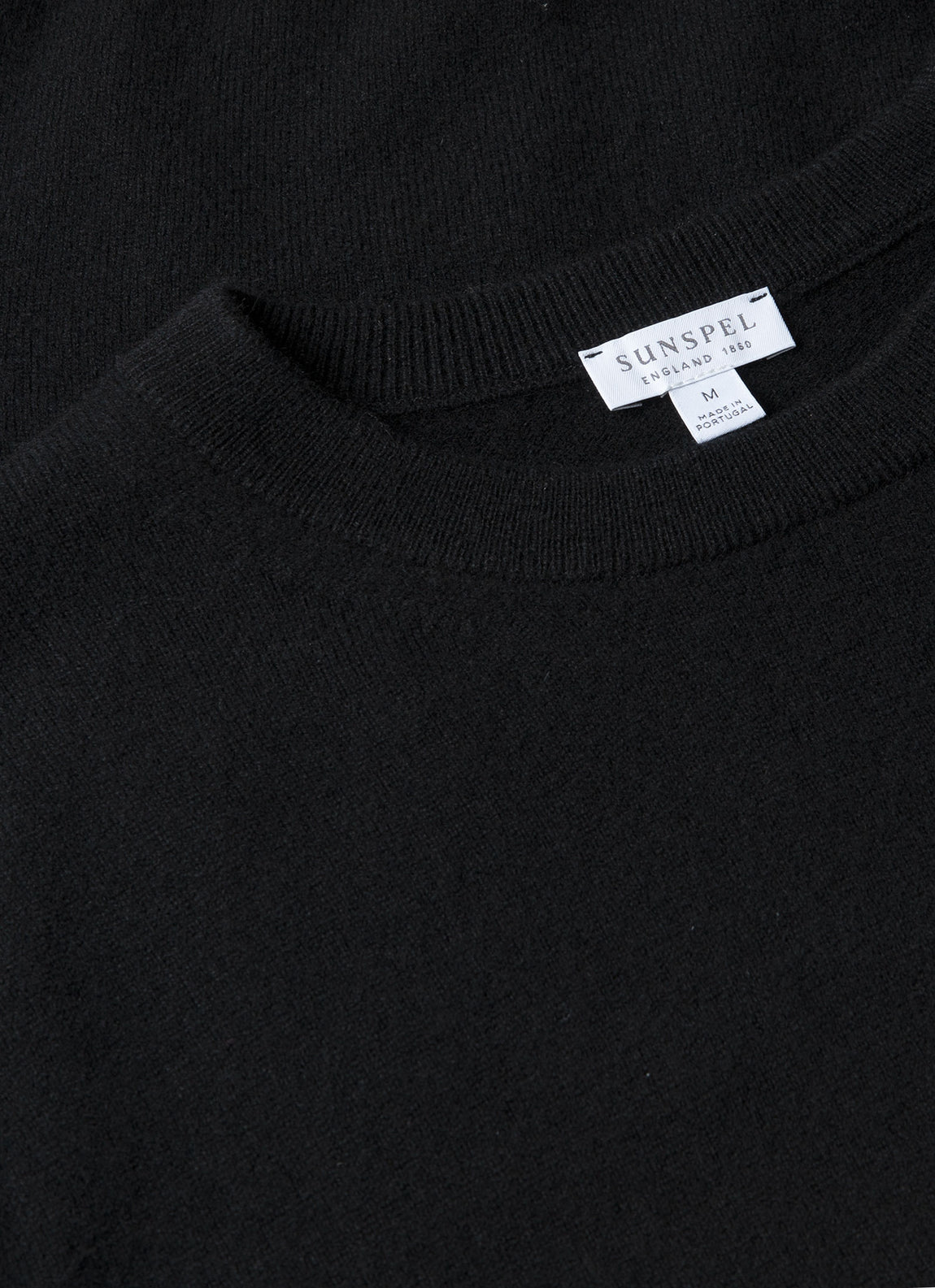 Men's Cashmere Crew Neck Jumper in Black