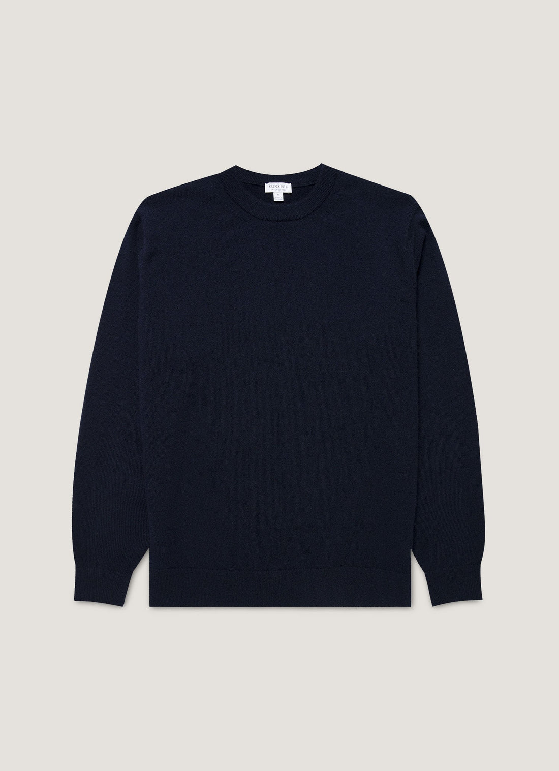 Men's Cashmere Crew Neck Jumper in Navy