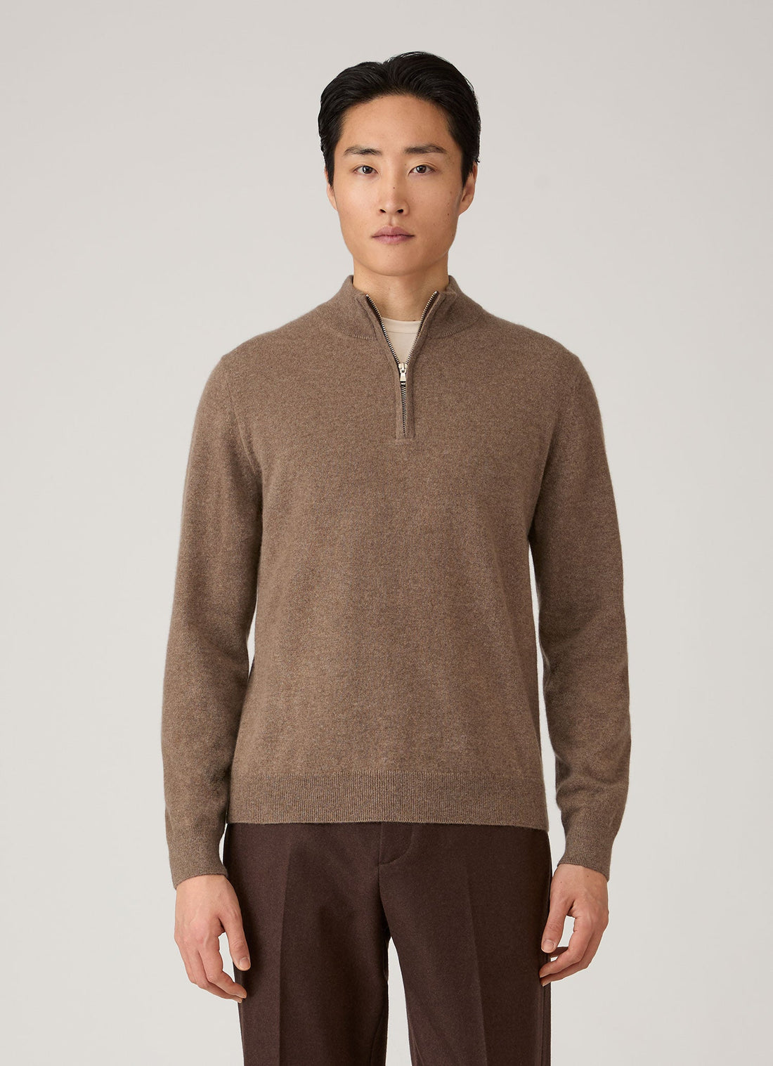 Cashmere Half Zip Jumper