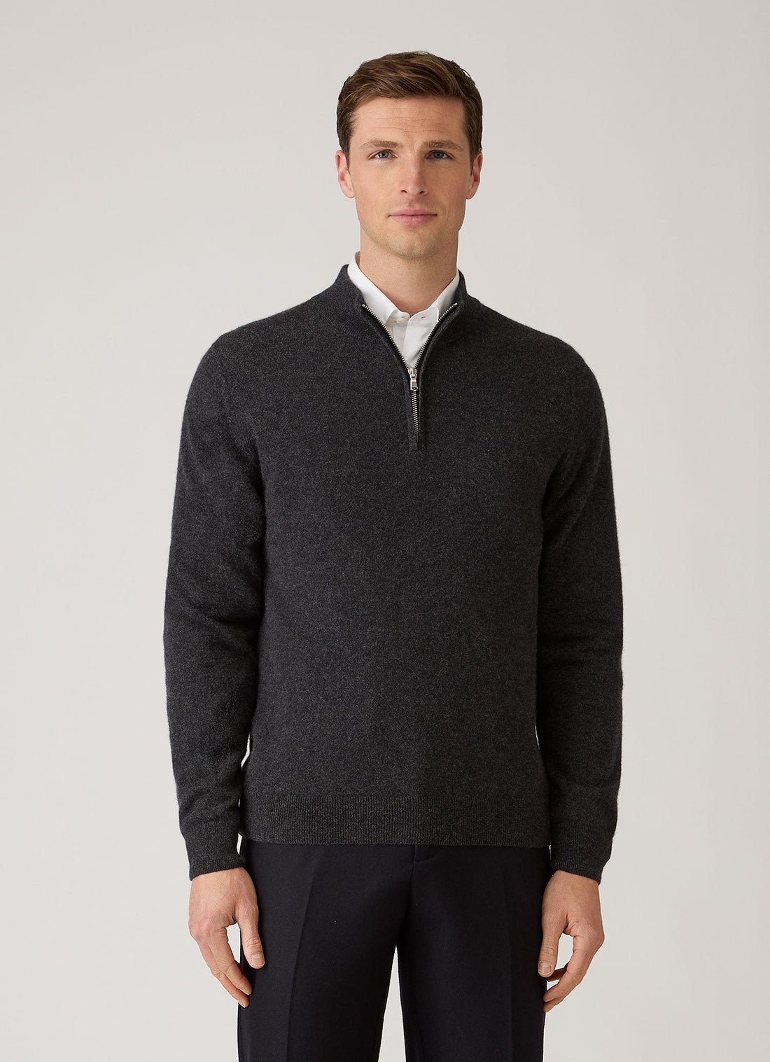 Cashmere Half Zip Jumper