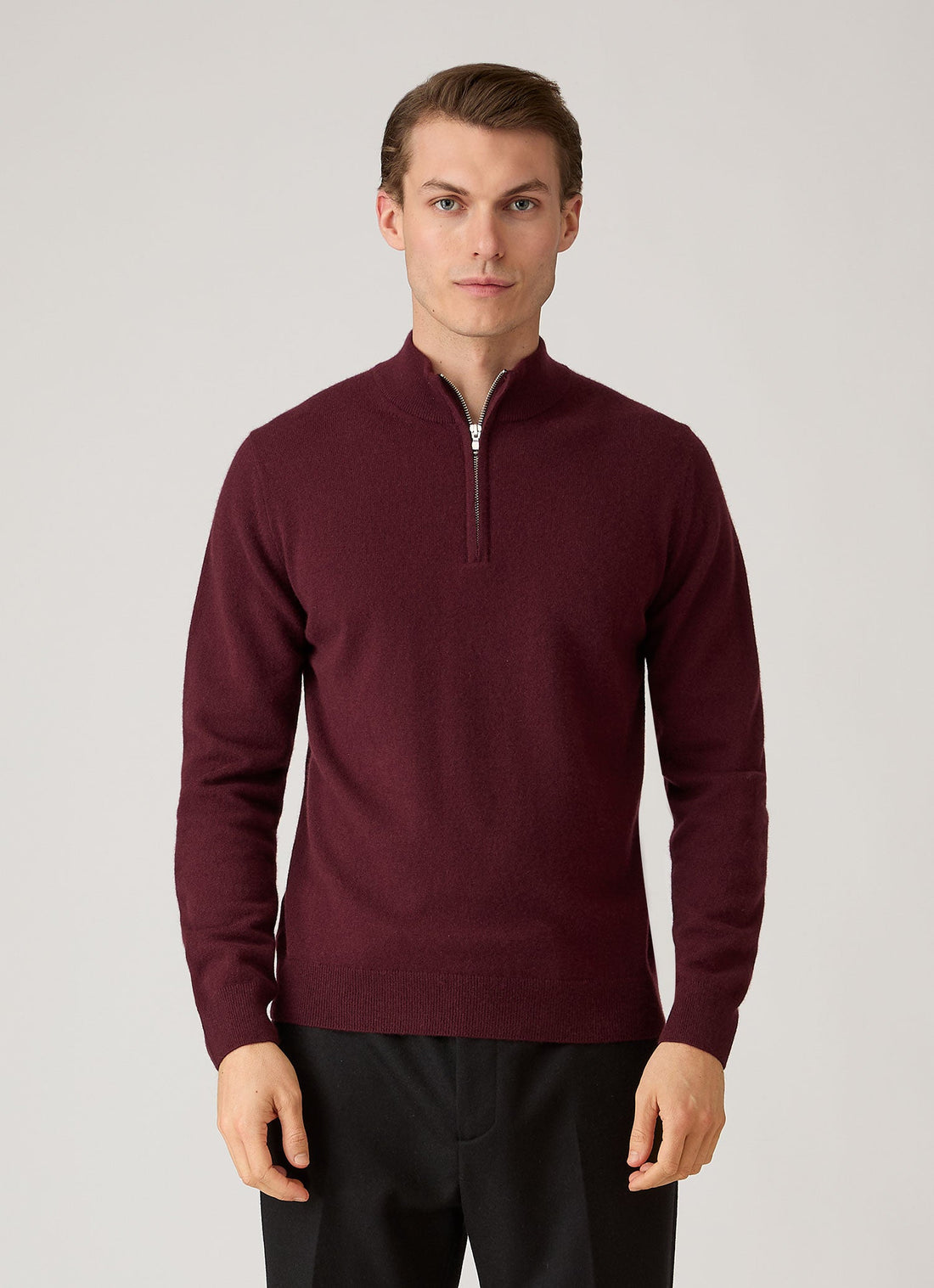 Cashmere Half Zip Jumper