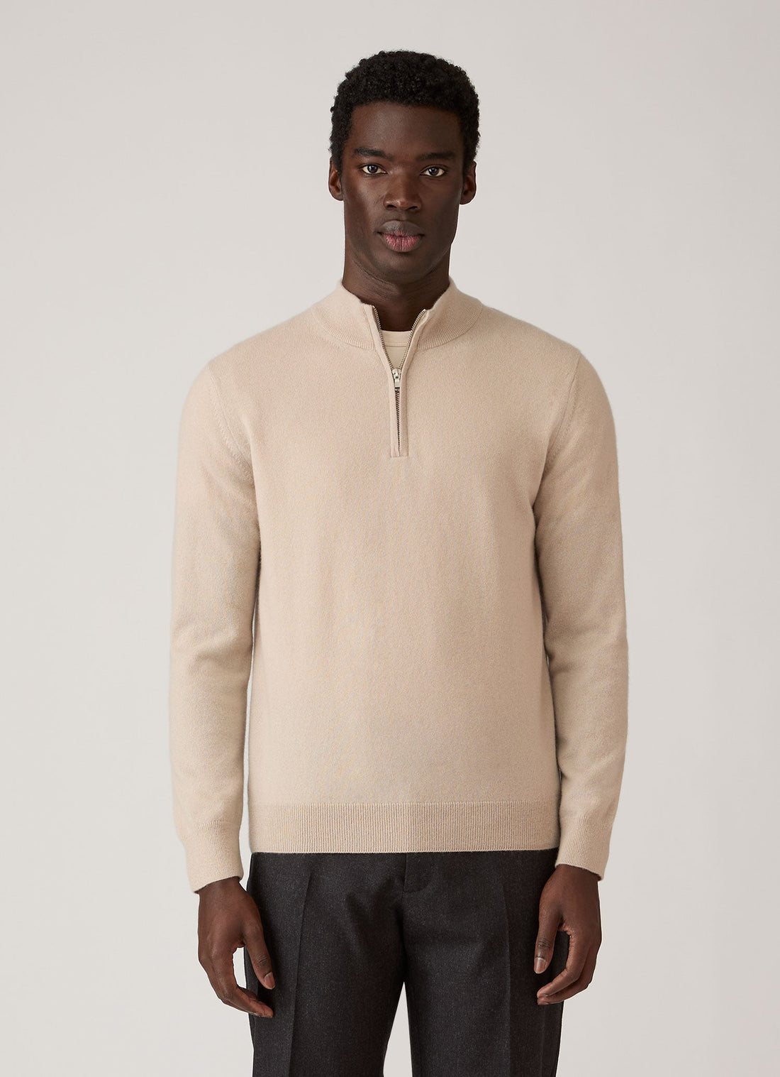 Cashmere Half Zip Jumper