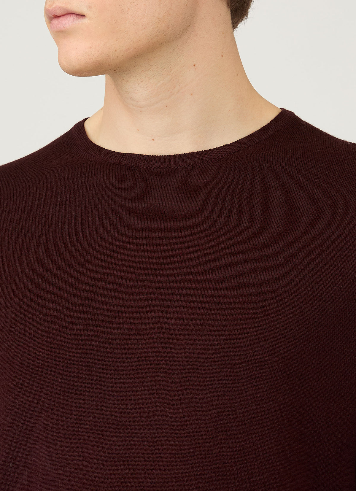 Men's Extra-Fine Merino Jumper in Bakelite