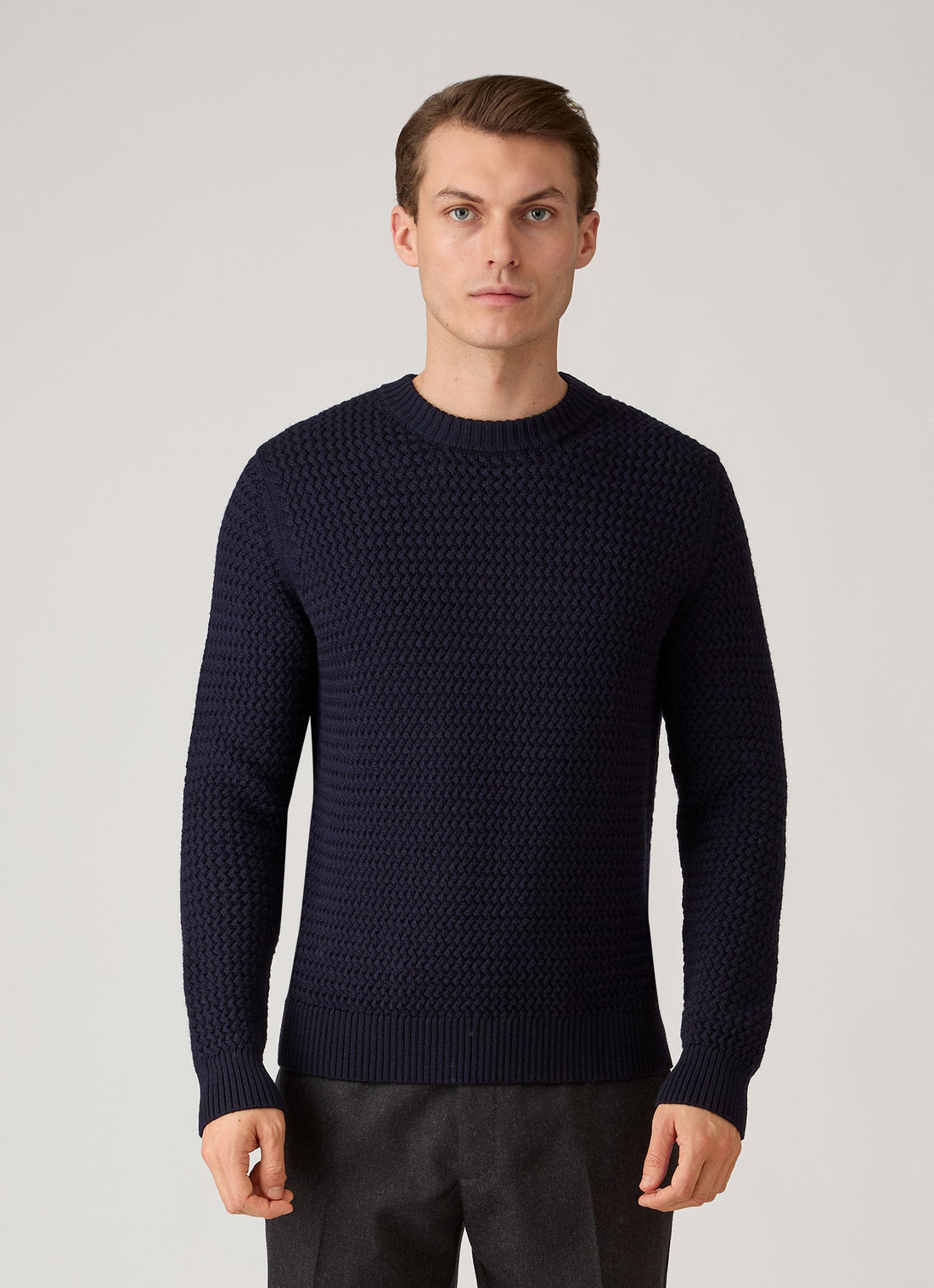 Merino Wool Basketweave Jumper
