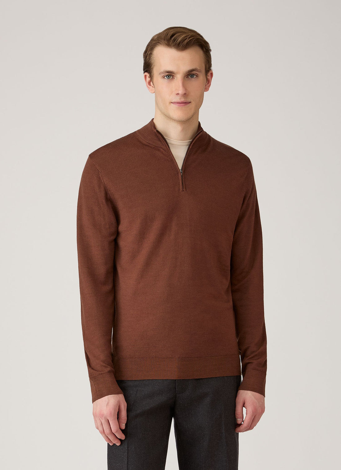 Extra-Fine Merino Half Zip Jumper