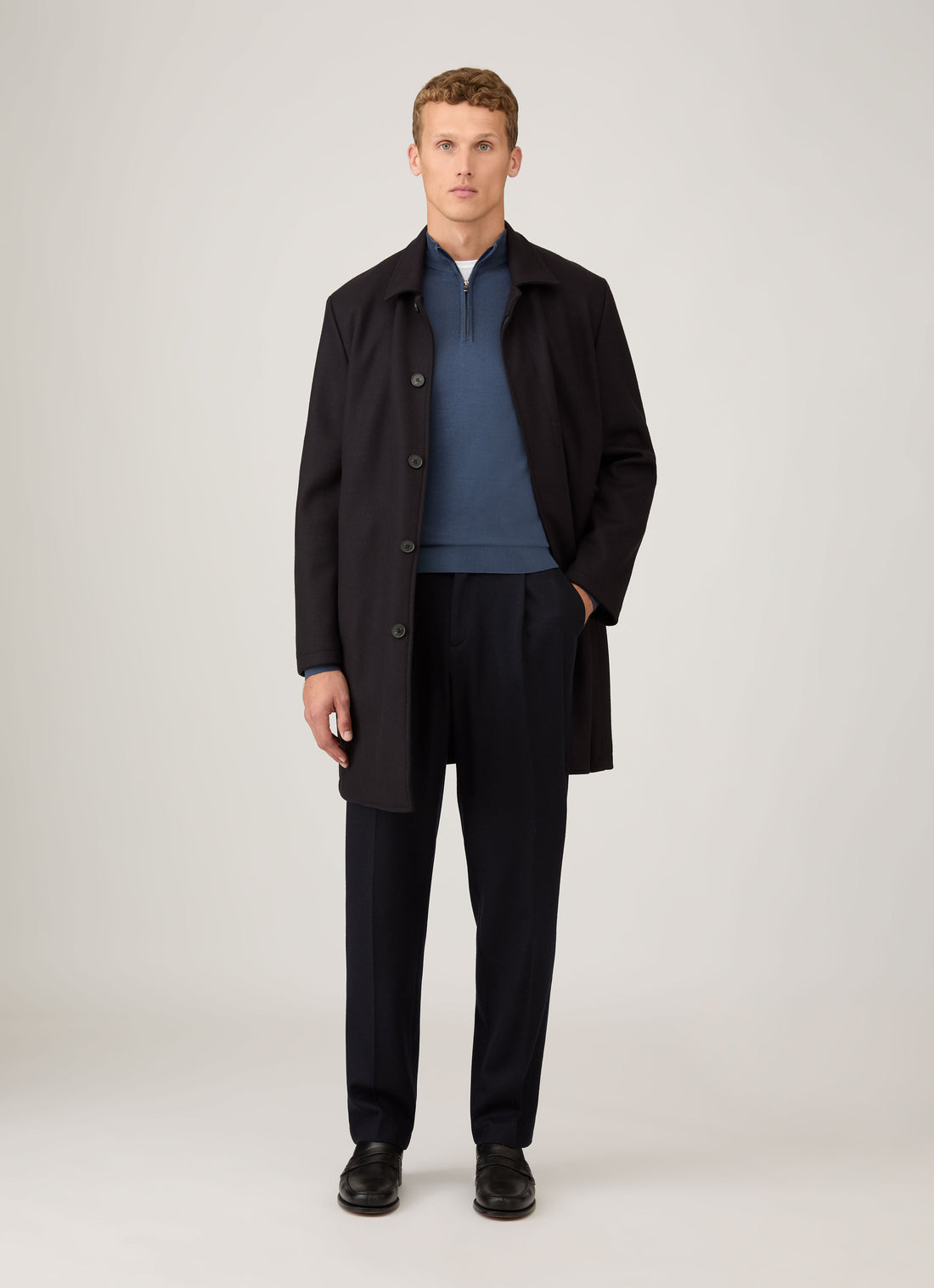 Extra-Fine Merino Half Zip Jumper