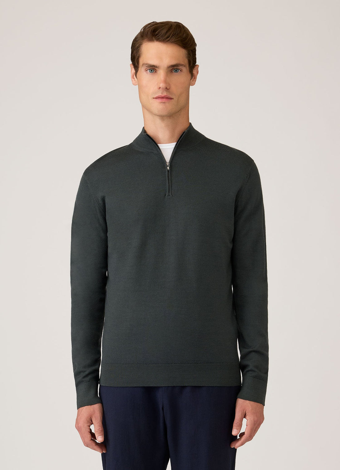 Extra-Fine Merino Half Zip