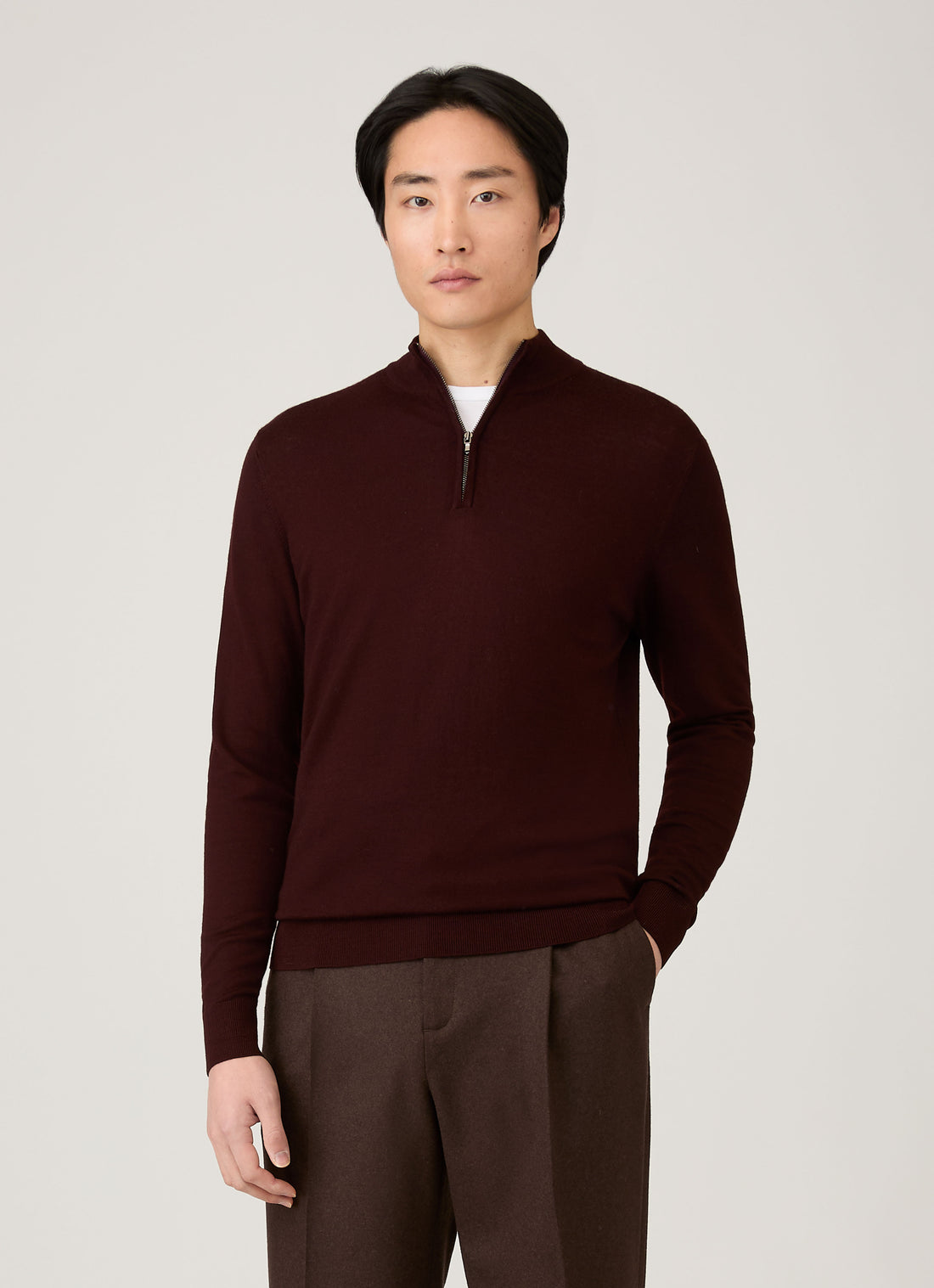 Extra-Fine Merino Half Zip Jumper