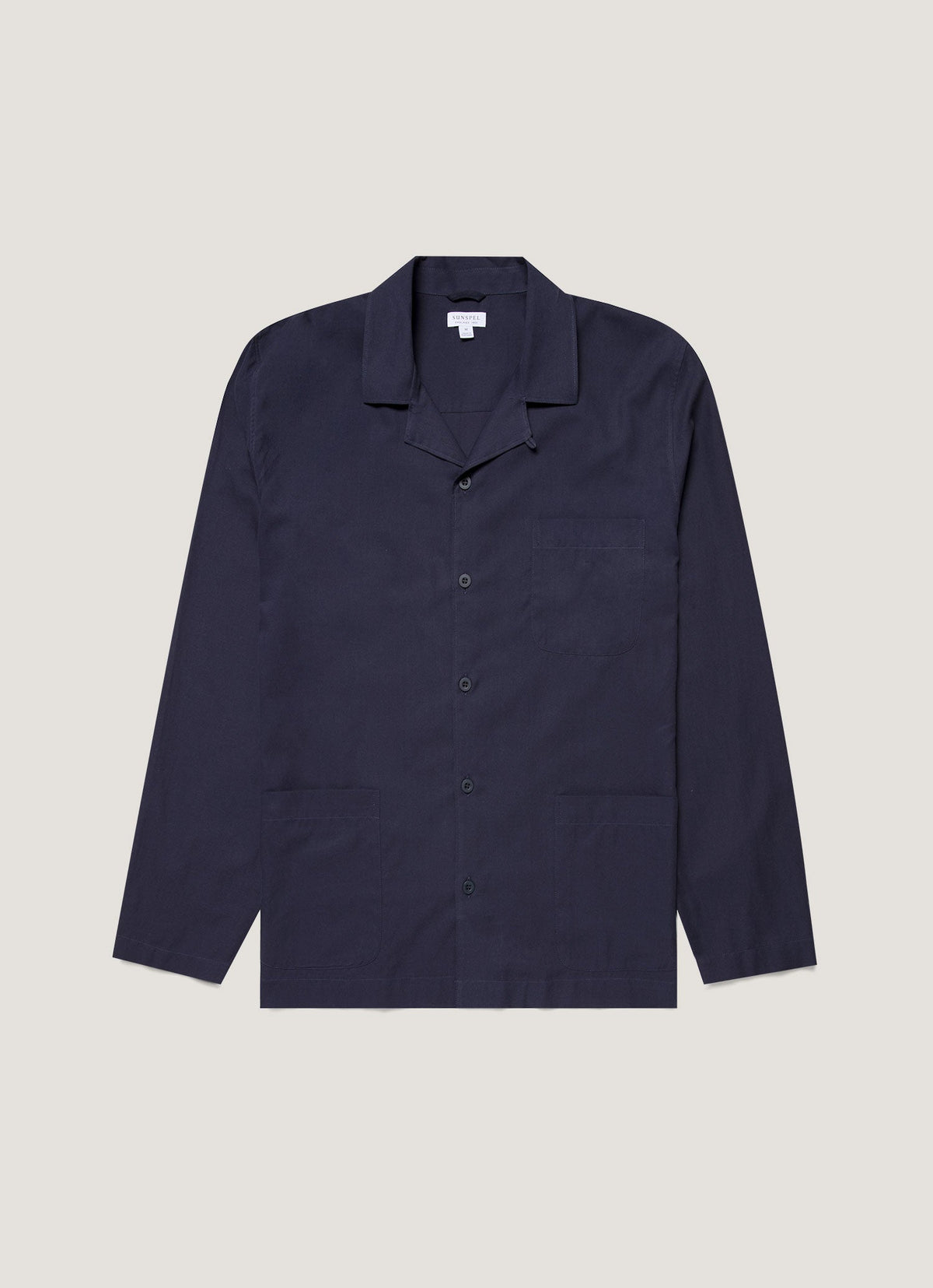 Men's Cotton Flannel Pyjama Set in Navy