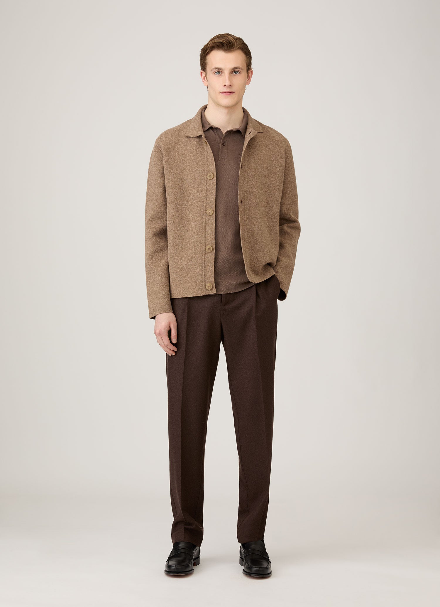 Men's Riviera Polo Shirt in Bark