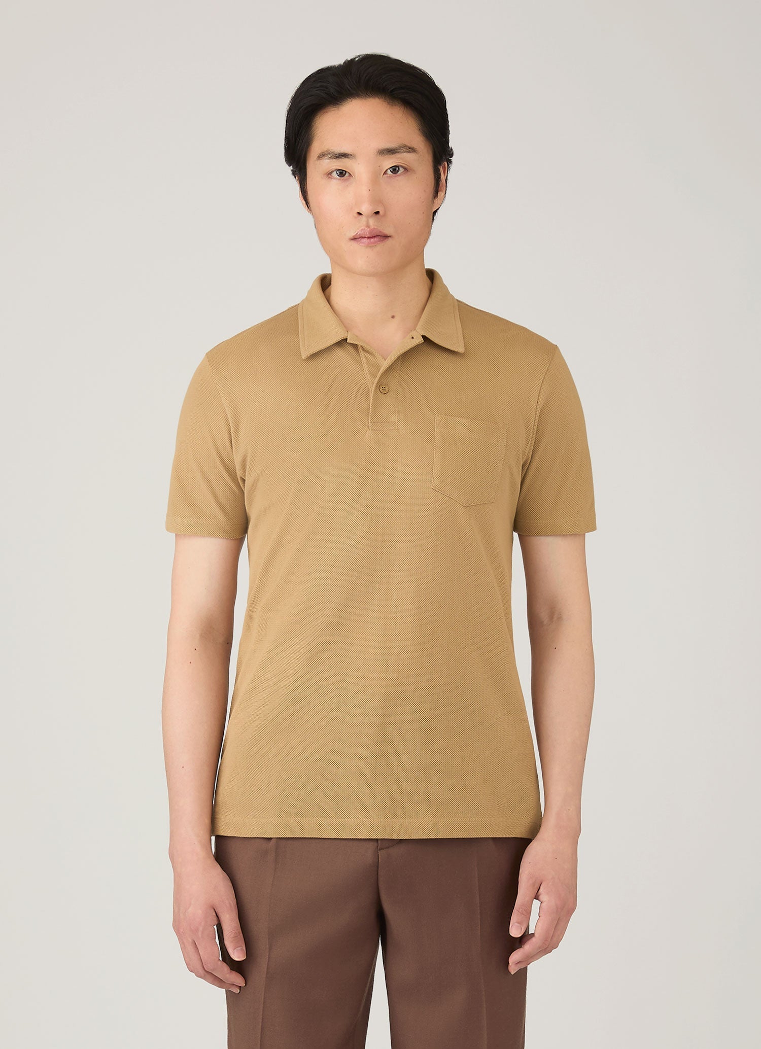 Men's Riviera Polo Shirt in Tan