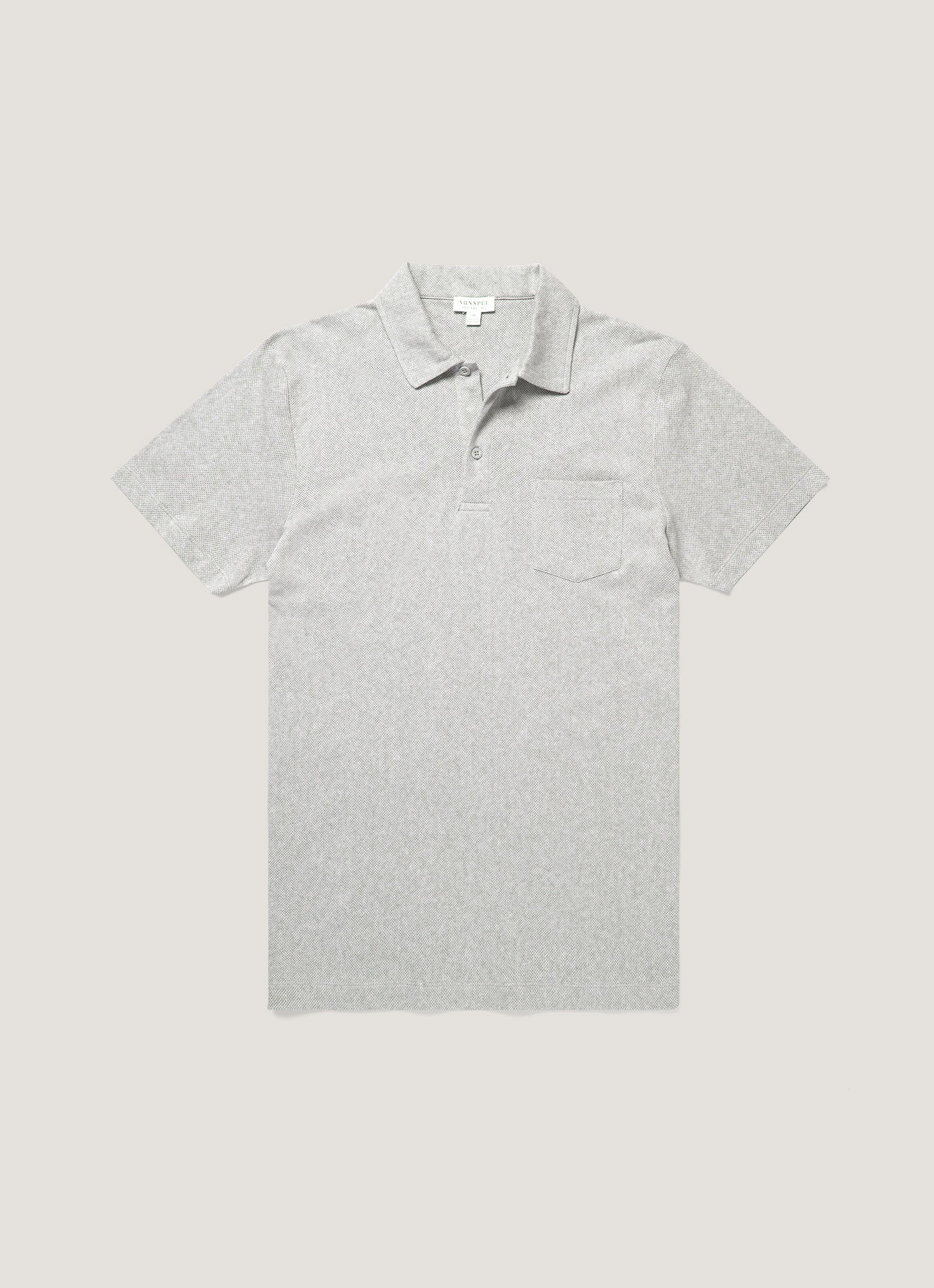 Men's Riviera Polo Shirt in Grey Melange
