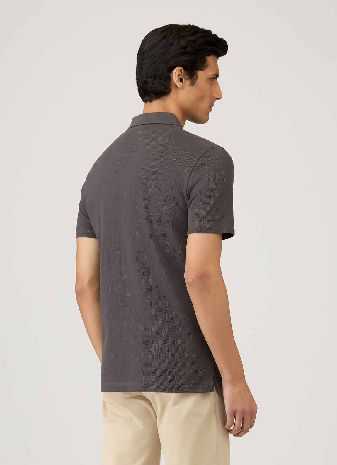 Men's Riviera Polo Shirt in Charcoal