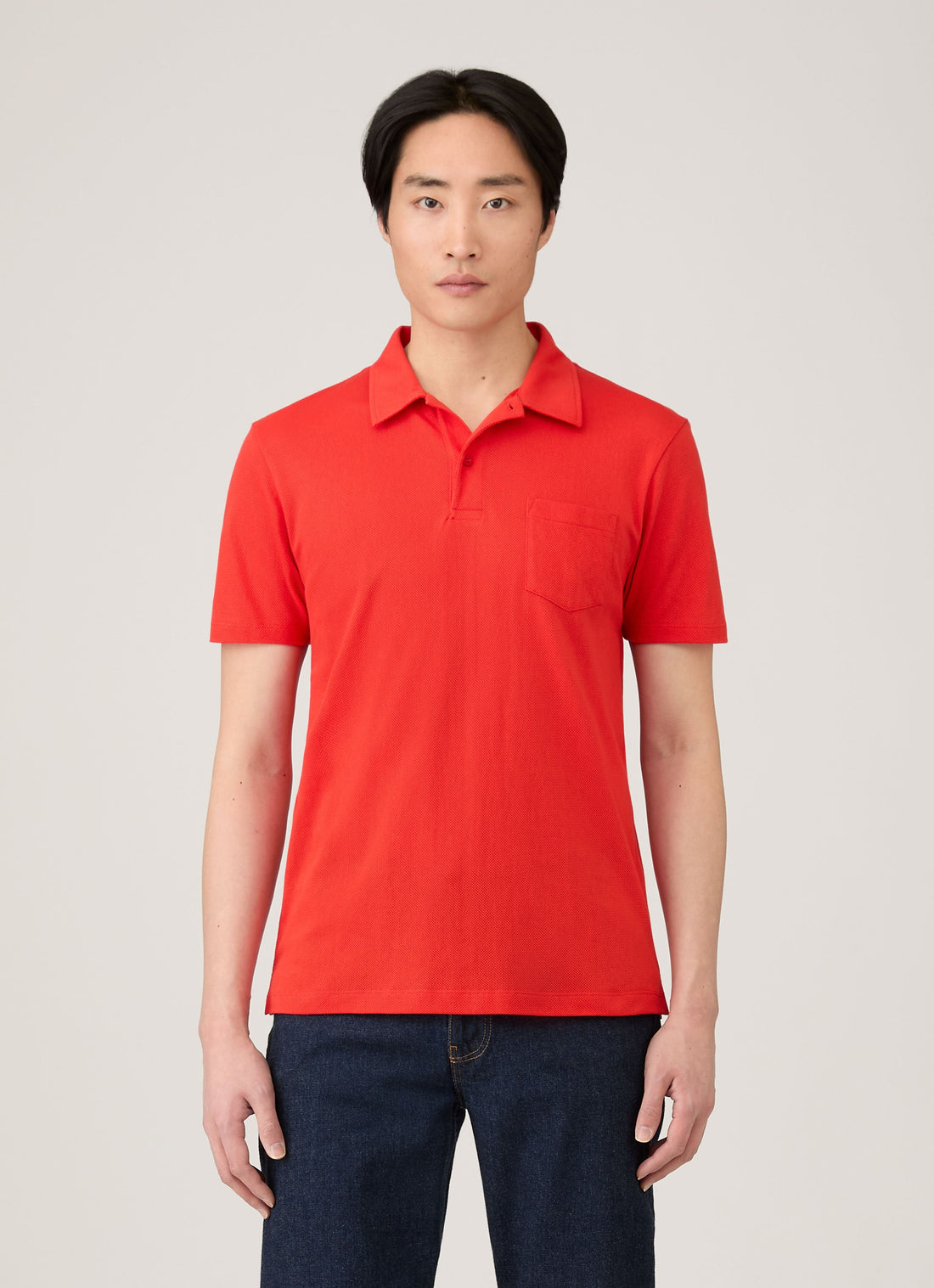 Men's Riviera Polo Shirt in Bright Red