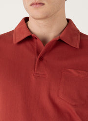Men's Riviera Polo Shirt in Garnet Red