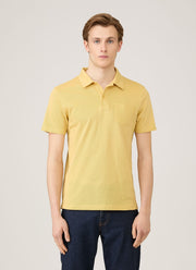 Men's Riviera Polo Shirt in Dusty Yellow