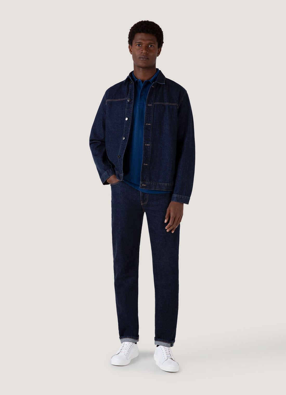 Men's Riviera Polo Shirt in Real Indigo