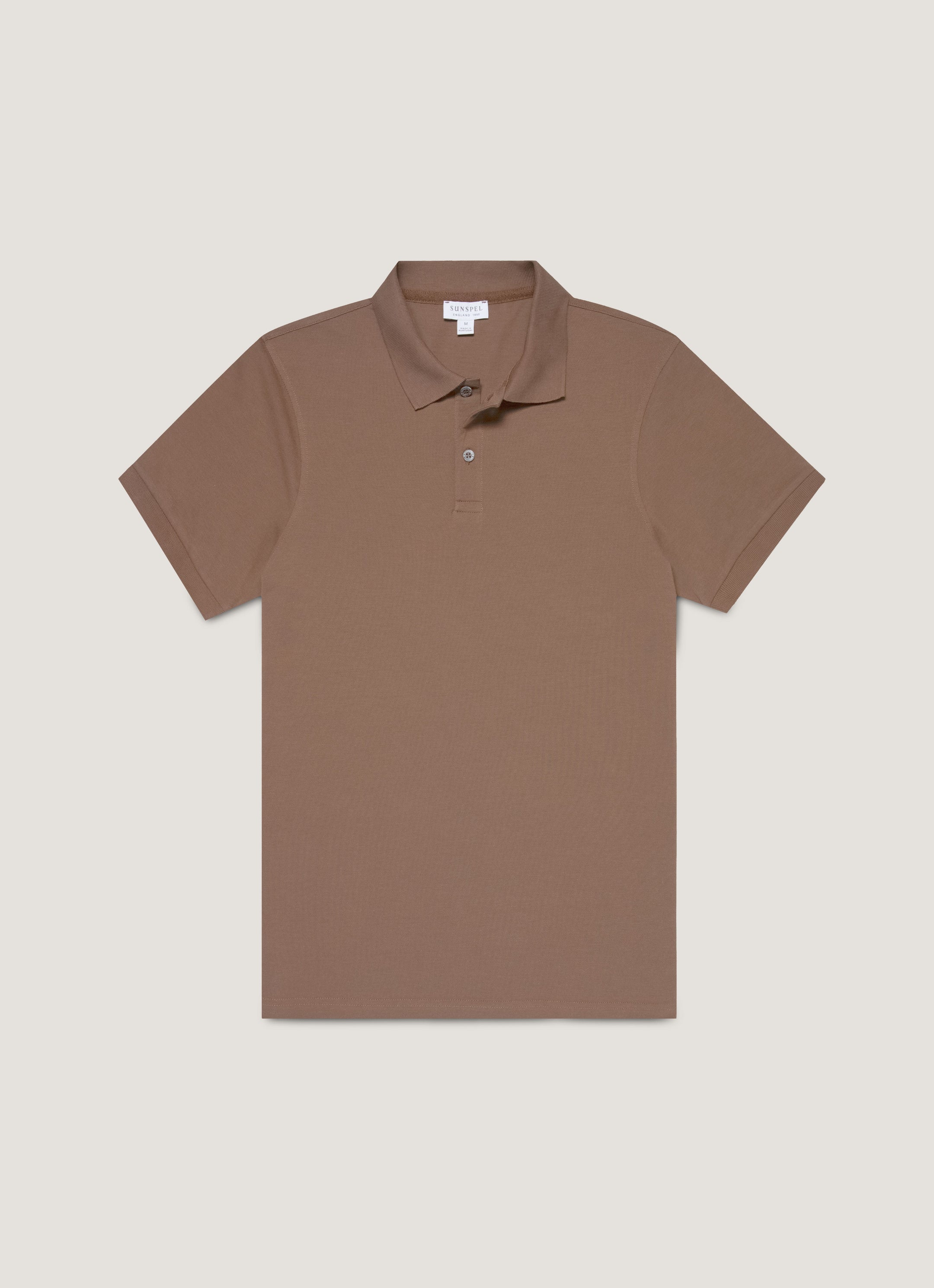 Men's Piqué Polo Shirt in Bark