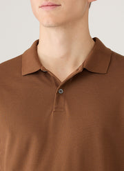 Men's Piqué Polo Shirt in Bronze