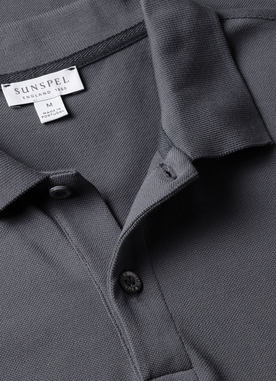 Men's Piqué Polo Shirt in Slate Blue